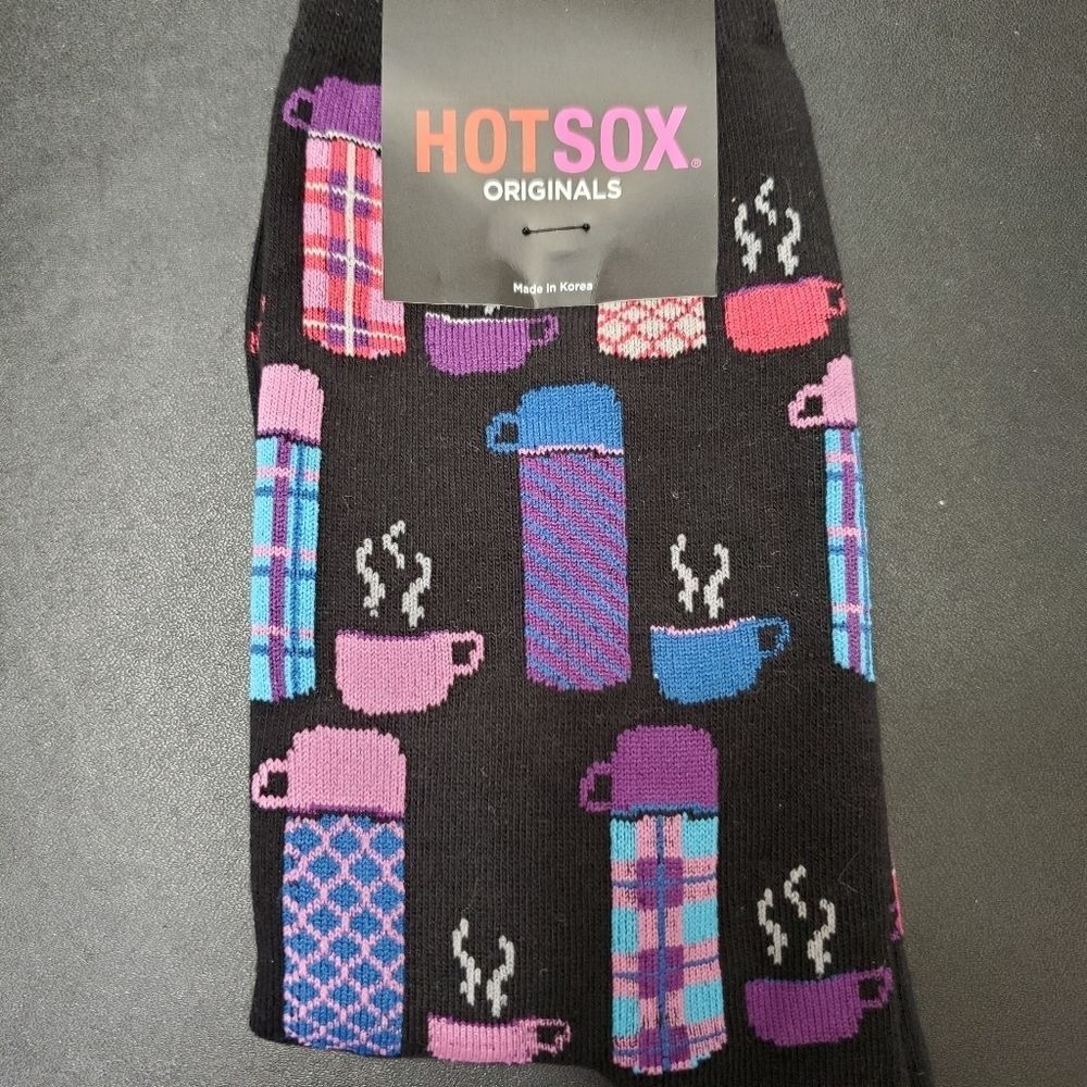 Colorful Coffee Cup Patterned Socks